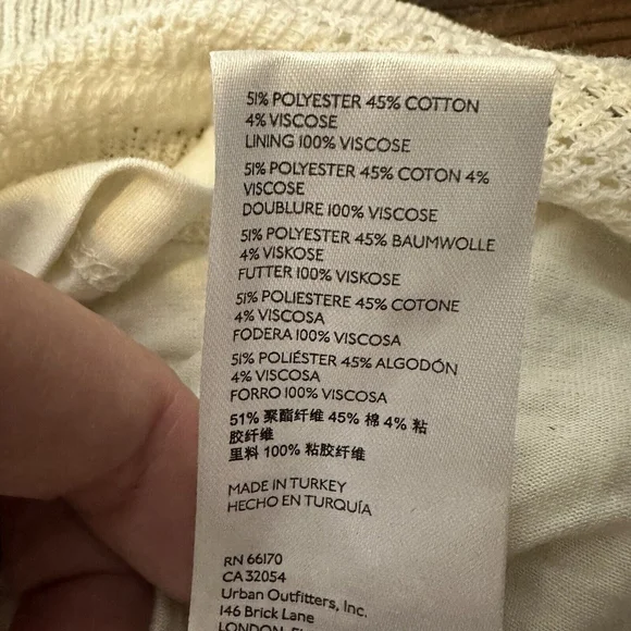 Anthropologie White Ruffle Mini Dress - Picture 11 of 11